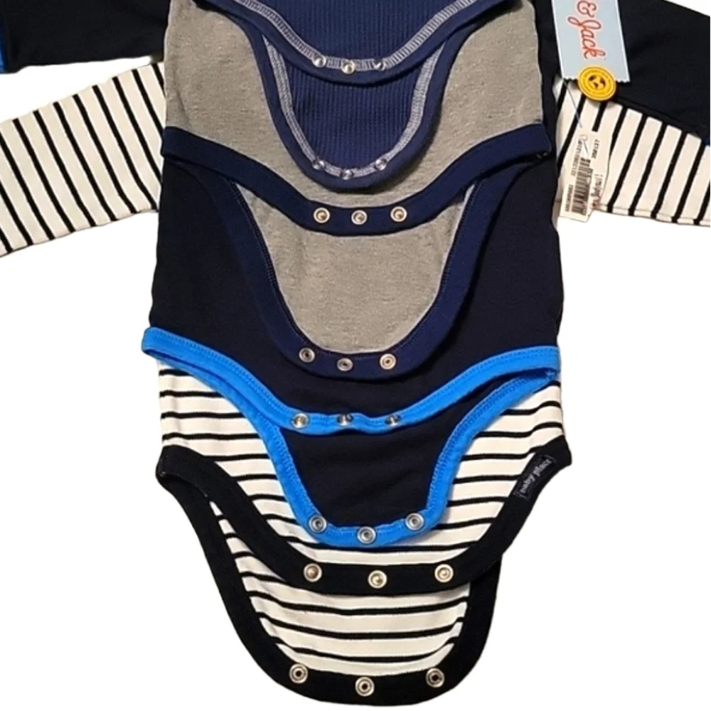 NEW Children's Place & Cat & Jack 4 Piece Unisex Infant Onesies Bodysuit Bundle